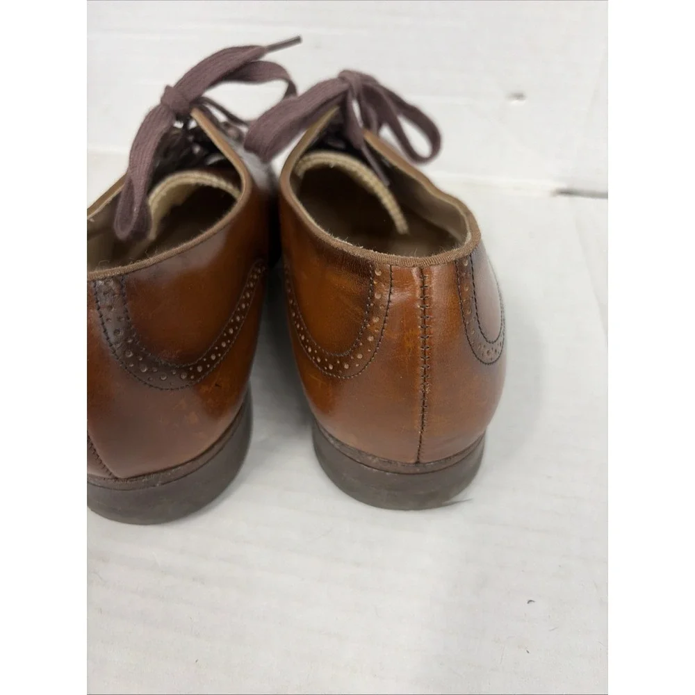 Vintage 1973 Vulcan Men's Brown Leather Shoes Size 8 E Wide vintage Made in USA